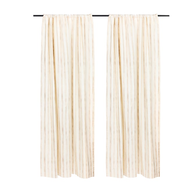 Mocha Stripe 84" Curtain Panel image number 0