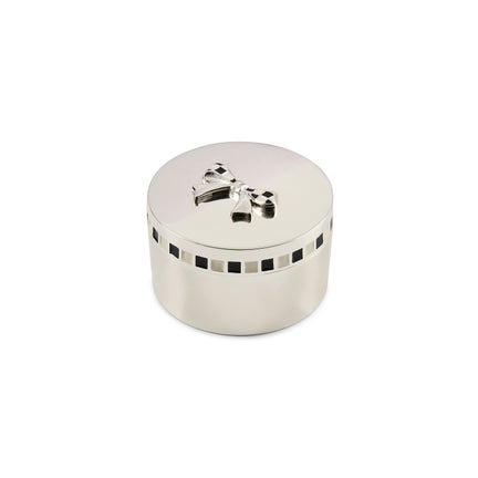 Celebrate Silver Plated Bow Trinket Box