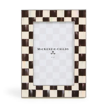 Courtly Check Silver Plated 4" x 6" Frame