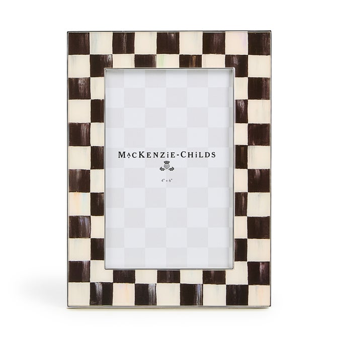 Courtly Check Silver Plated 4" x 6" Frame image number 0