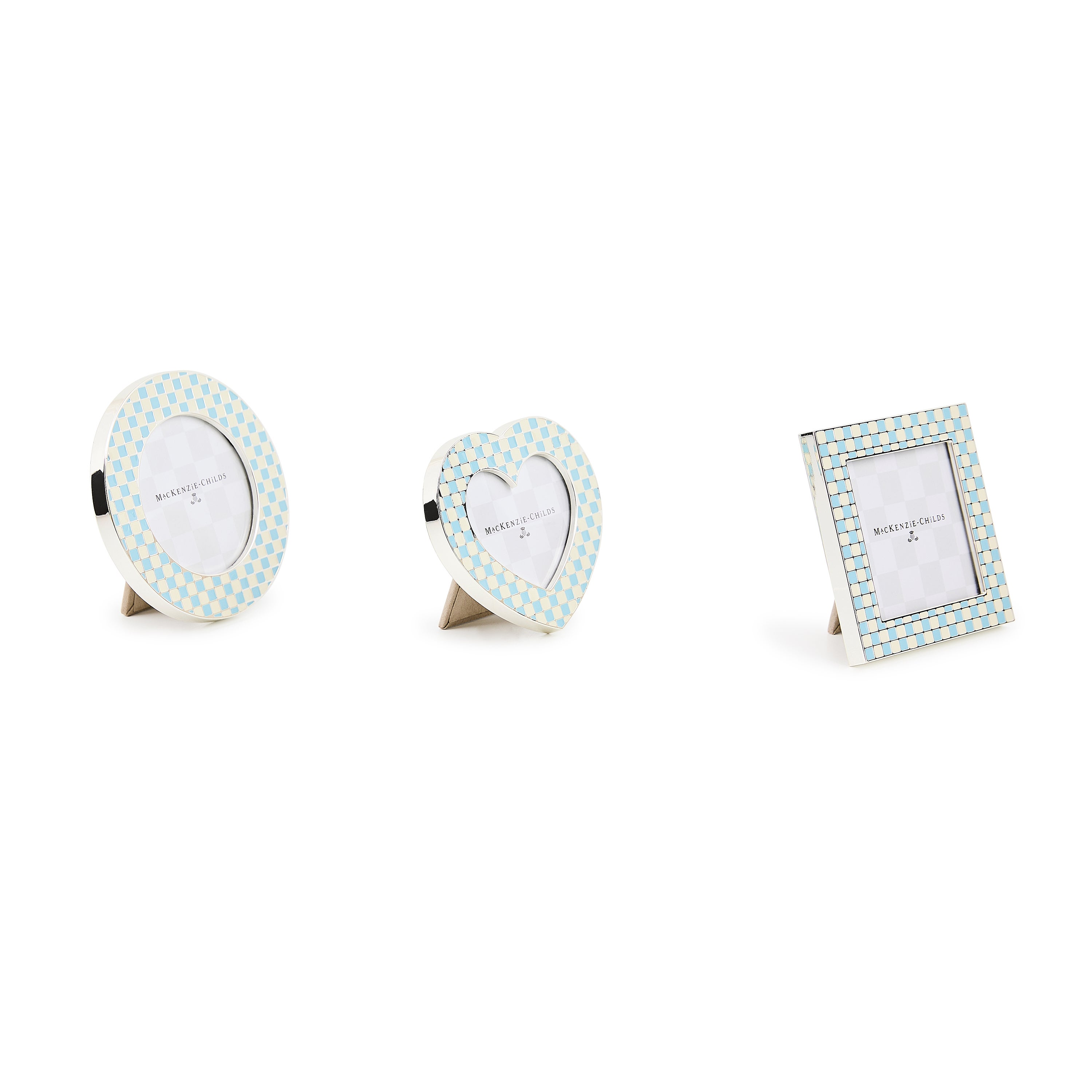 MacKenzie-Childs | Celebrate Baby Blue Assorted Frames, Set of 3