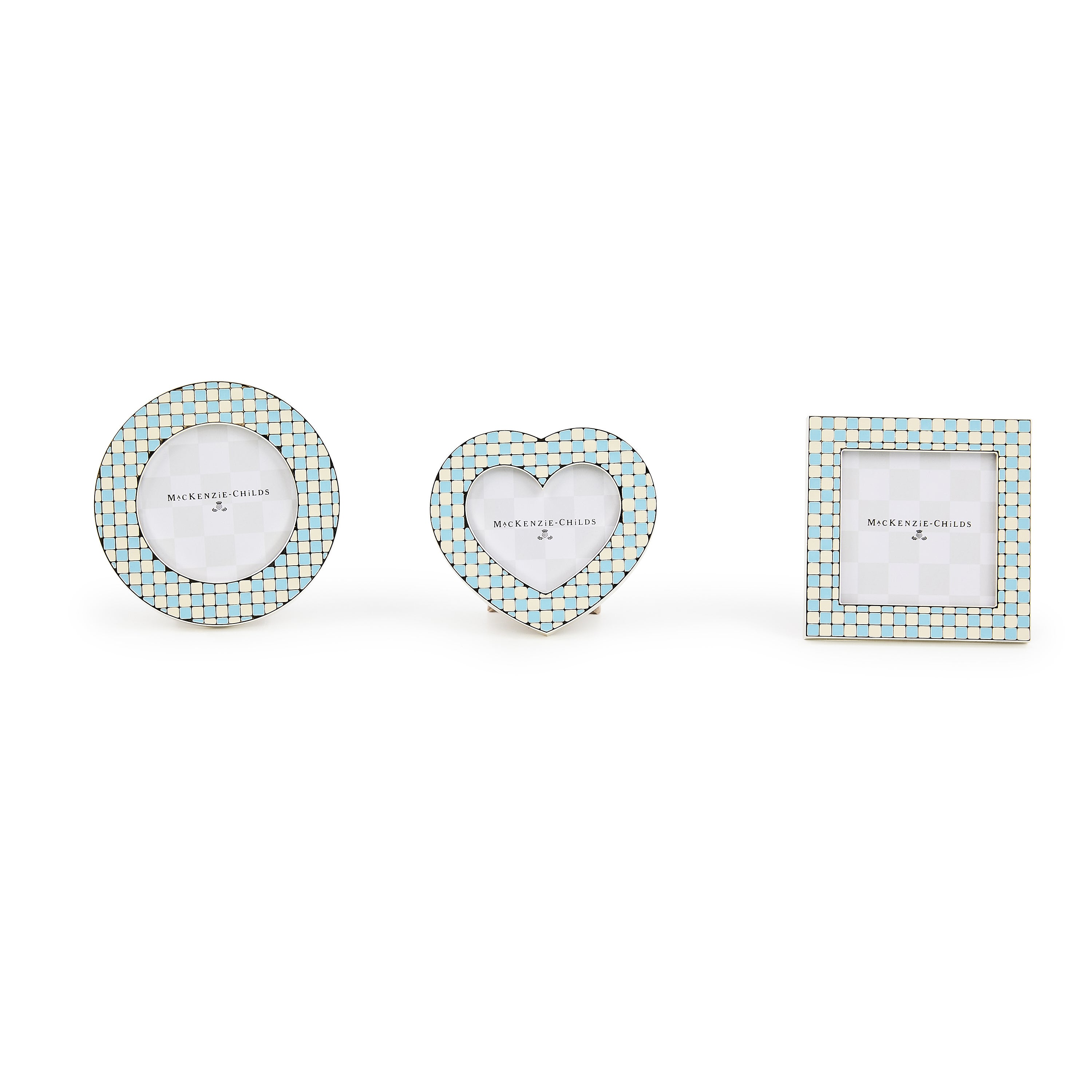 MacKenzie-Childs | Celebrate Baby Blue Assorted Frames, Set of 3
