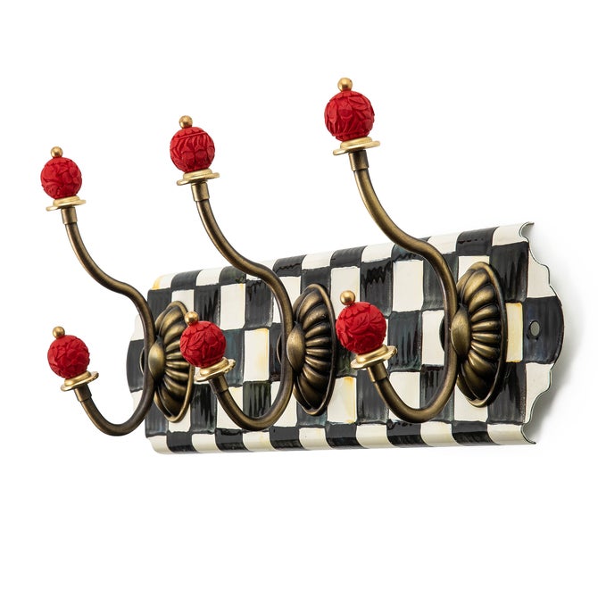 Courtly Check Triple Wall Hook image number 0