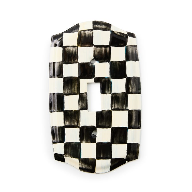 Courtly Check Single Toggle Switch Plate image number 0