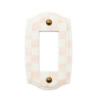 Rosy Check Single Rocker Switch Plate