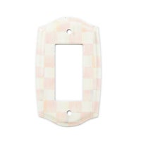 Rosy Check Single Rocker Switch Plate