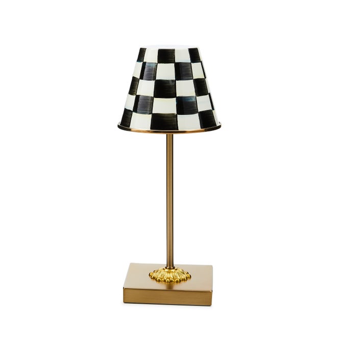 Courtly Check LED Rechargeable Cafe Table Lamp image number 0