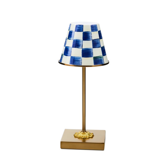 Royal Check LED Rechargeable Cafe Table Lamp image number 0