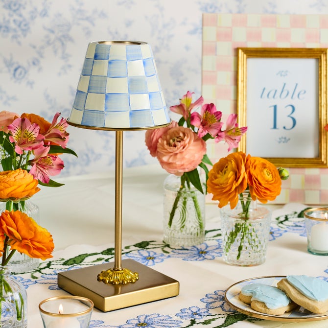 Sky Check LED Rechargeable Cafe Table Lamp image number 3