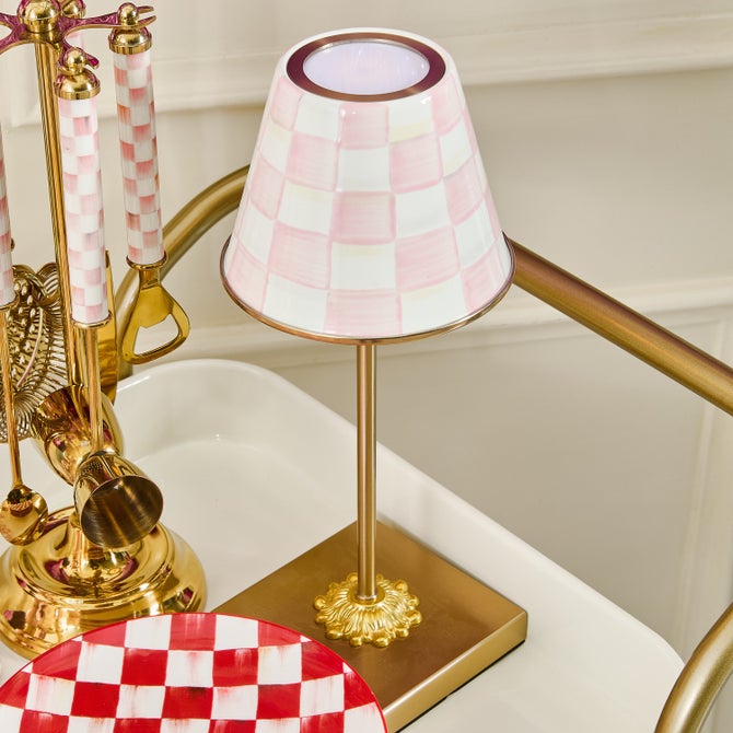 Rosy Check LED Rechargeable Cafe Table Lamp image number 9