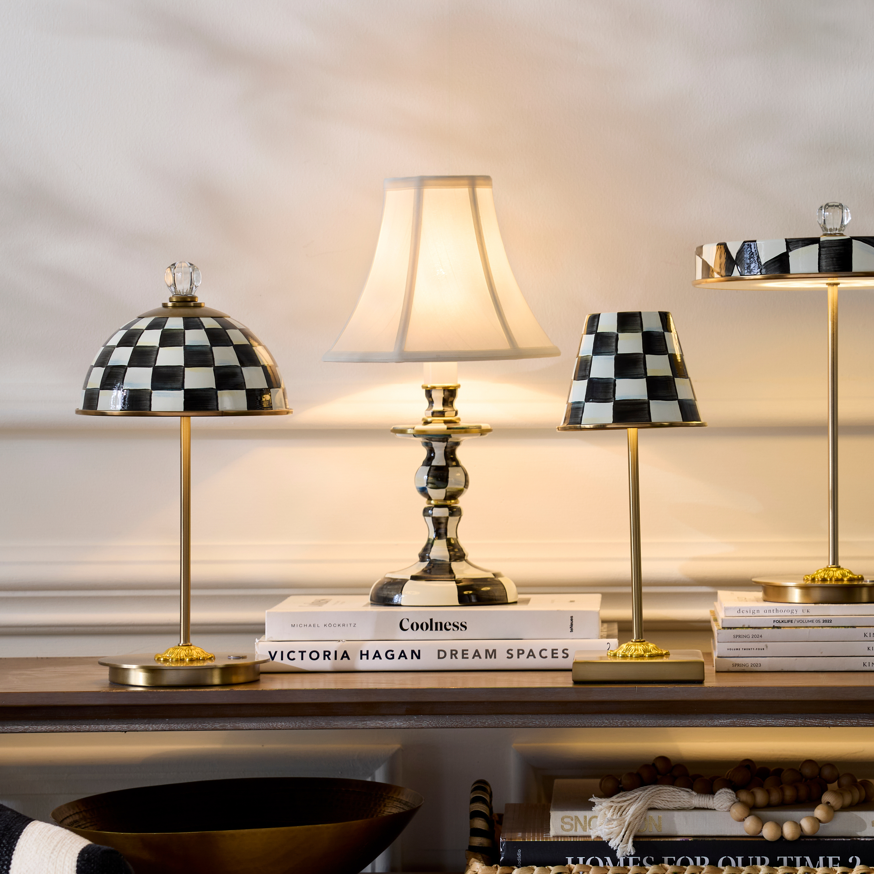 MacKenzie-Childs | Courtly Check Candlestick Lamp