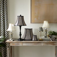 Courtly Check Candlestick Lamp