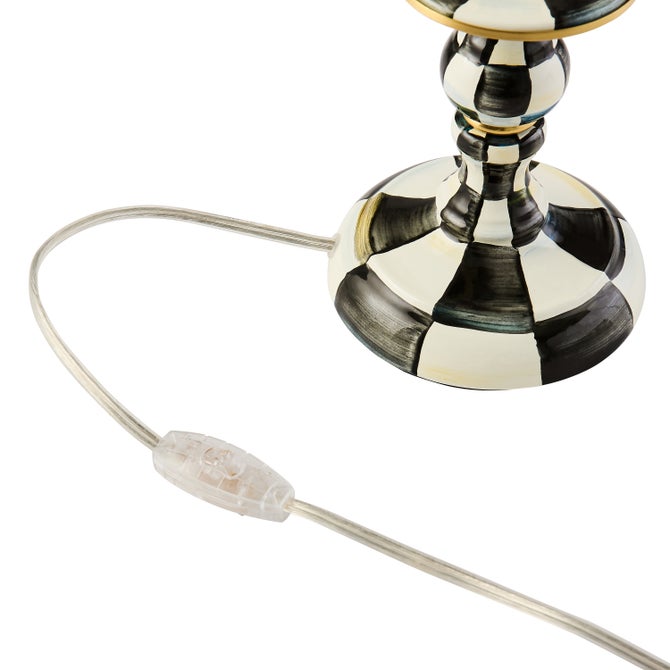 Courtly Check Candlestick Lamp image number 4