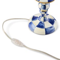 Royal Check Candlestick Lamp