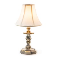 Sterling Check Candlestick Lamp