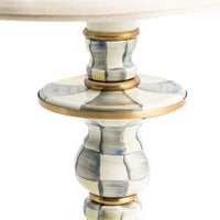 Sterling Check Candlestick Lamp
