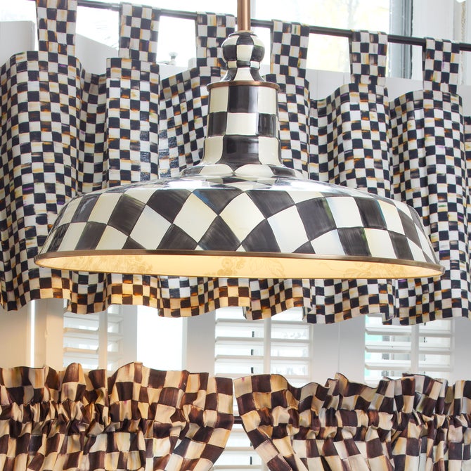Courtly Check 18" Barn Pendant Lamp image number 1