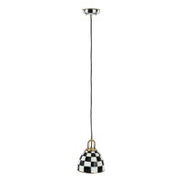 Courtly Check 8" Dome Pendant Lamp