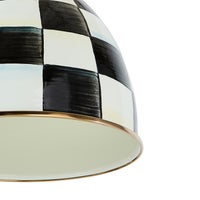 Courtly Check 8" Dome Pendant Lamp