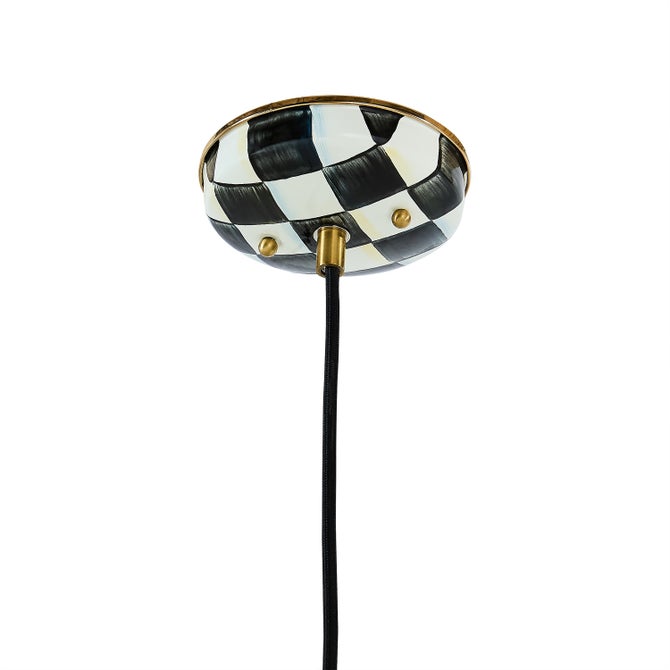 Courtly Check 8" Dome Pendant Lamp image number 4