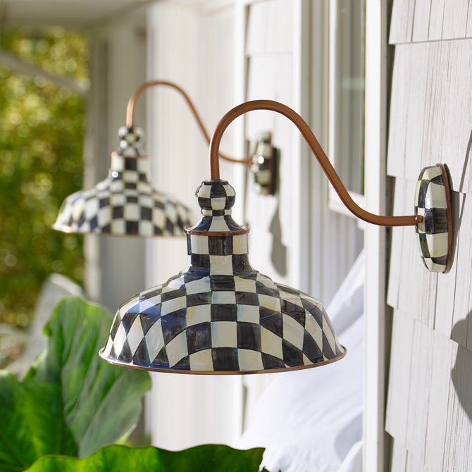 Courtly Check 12" Barn Sconce image number 1