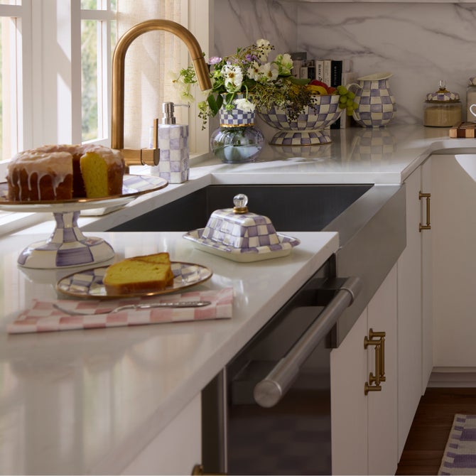 Violet Check Butter Box image number 4