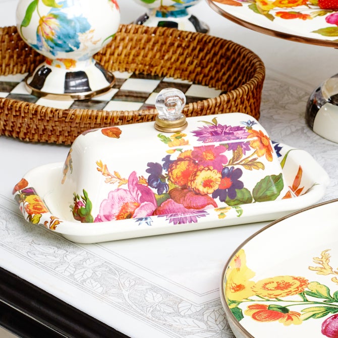 White Flower Market Butter Box image number 1