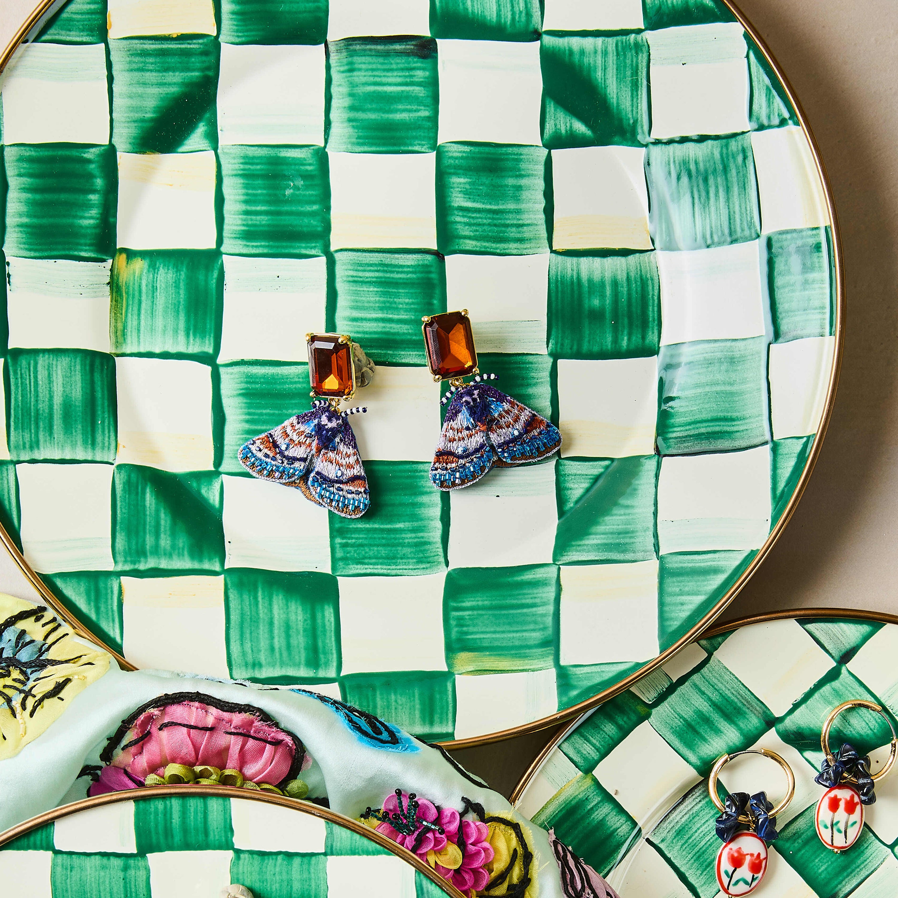 MacKenzie-Childs | Emerald Check Charger/Plate