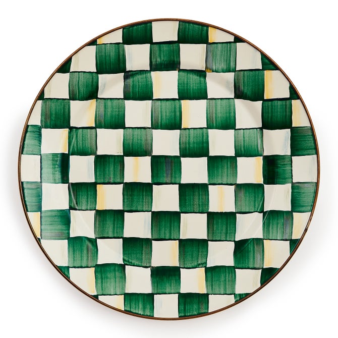 Emerald Check Charger/Plate image number 0