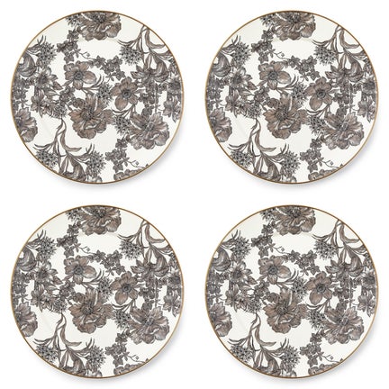 Sterling English Garden Chargers, Set of 4