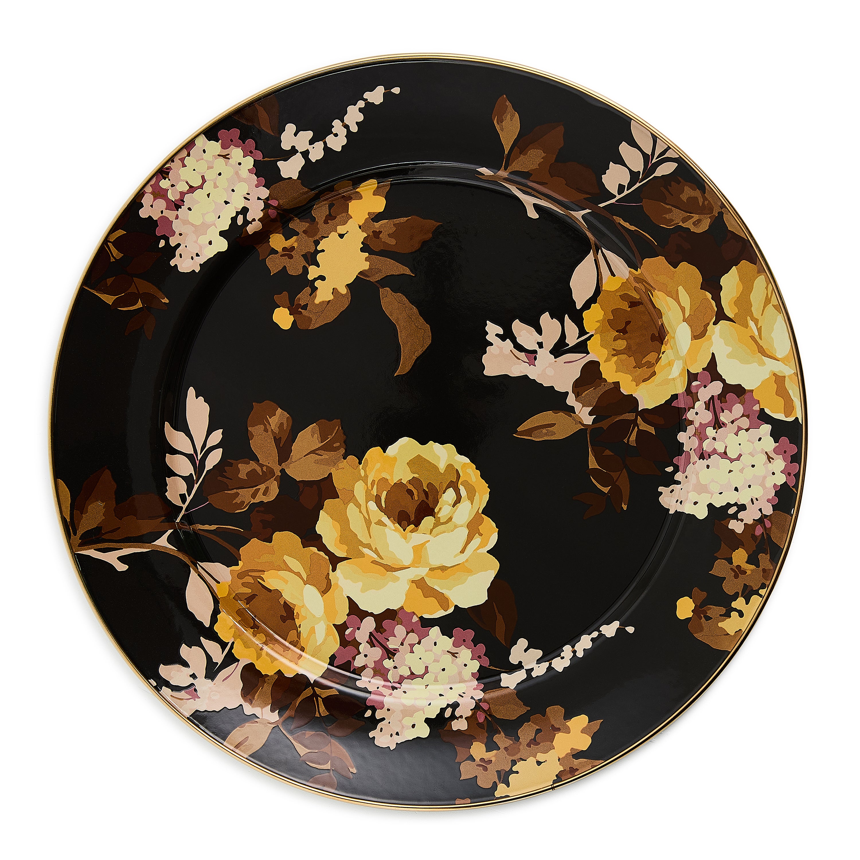 REGGIE MCBRIDE,新品CD,ELEMENTS,レジー・マクブライド MacKenzie-Childs | Wild Rose Brown Charger Plate