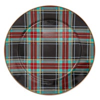 Tartan Black Charger