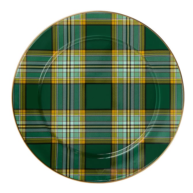 Tartan Green Charger Plate image number 0