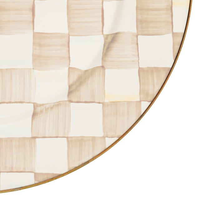 Mocha Check Enamel Dinnerware image number 4