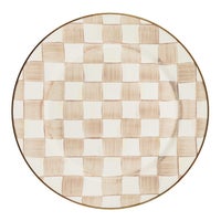 Mocha Check Enamel Dinnerware
