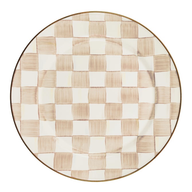 Mocha Check Enamel Dinnerware image number 0