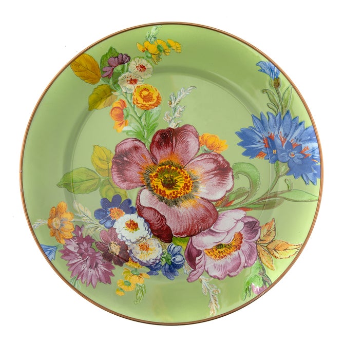 Green Flower Market Charger/Plate image number 0