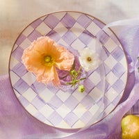 Violet Check Charger/Plate