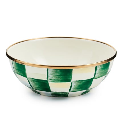 Emerald Check Everyday Bowl