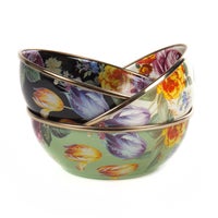 Flower Market Everyday Bowl - Black