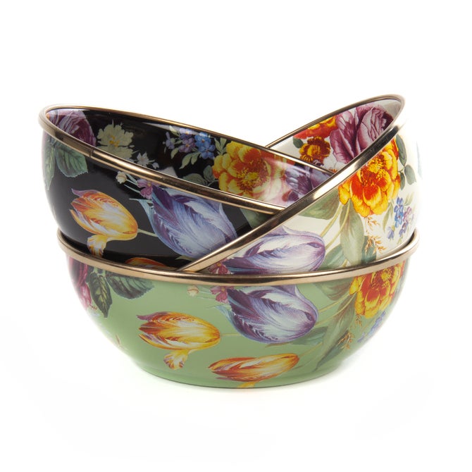 Flower Market Everyday Bowl - Black image number 2