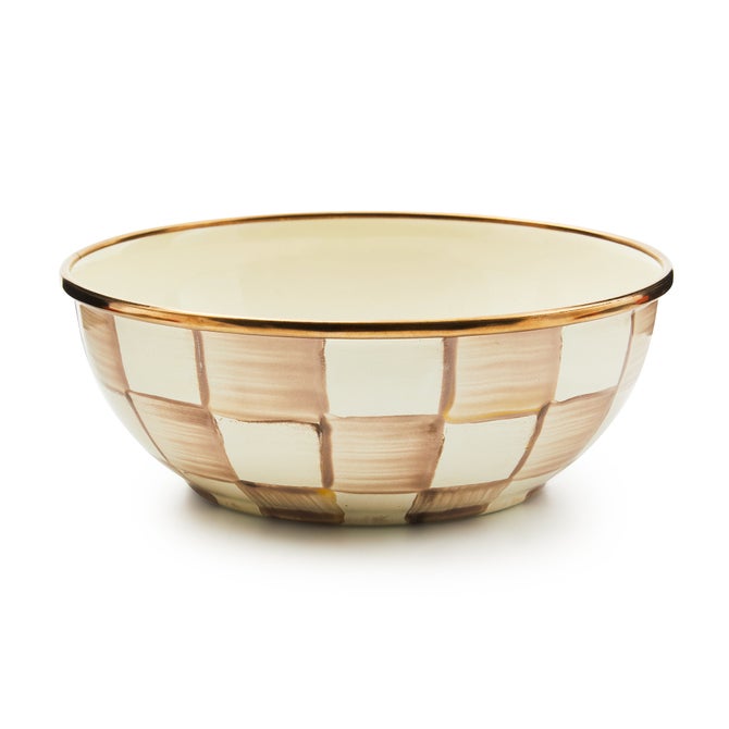 Mocha Check Everyday Bowl image number 0