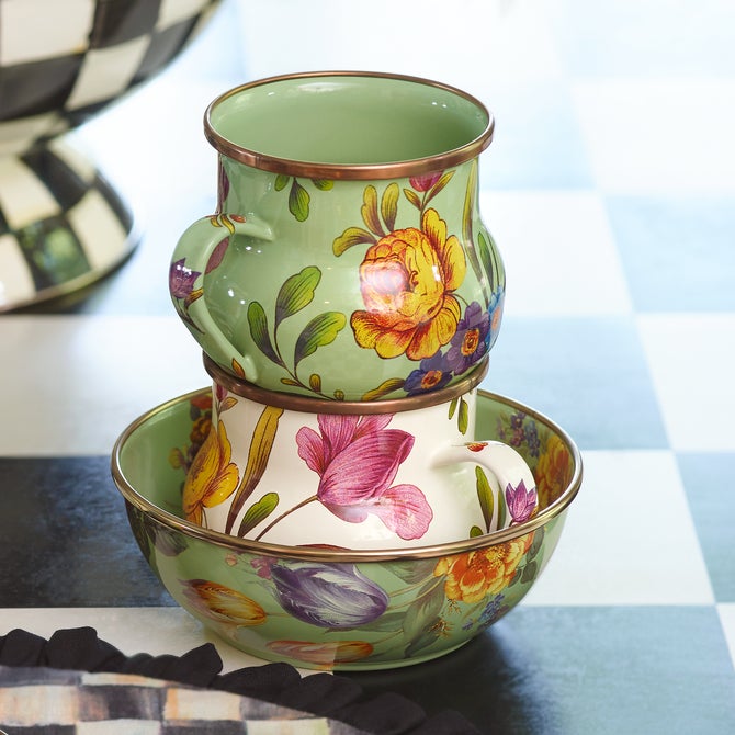 Flower Market Everyday Bowl - Green image number 1