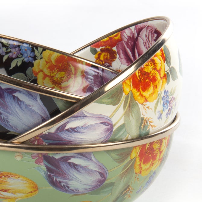 White Flower Market Everyday Bowl image number 3
