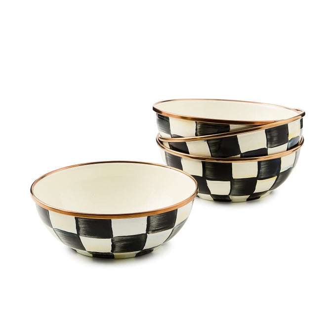 Courtly Check Everyday Bowls, Set of 4 image number 0
