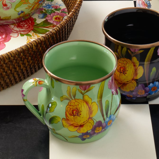 Green Flower Market Mug image number 1
