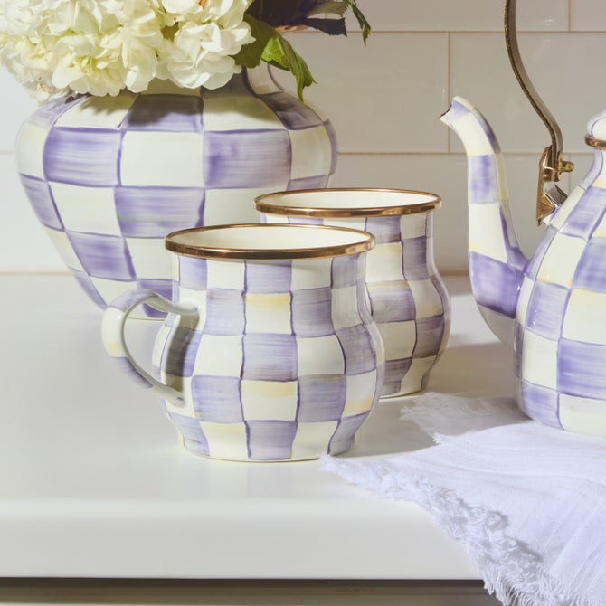 Violet Check Mug image number 8