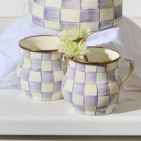 Violet Check Mug
