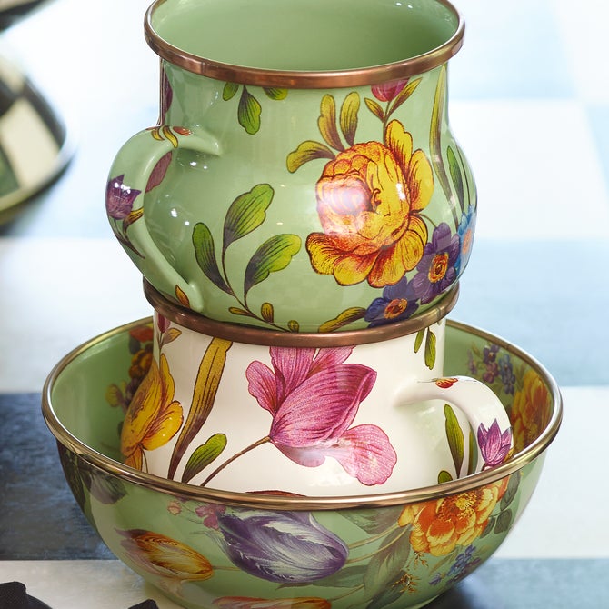 White Flower Market Mug image number 8