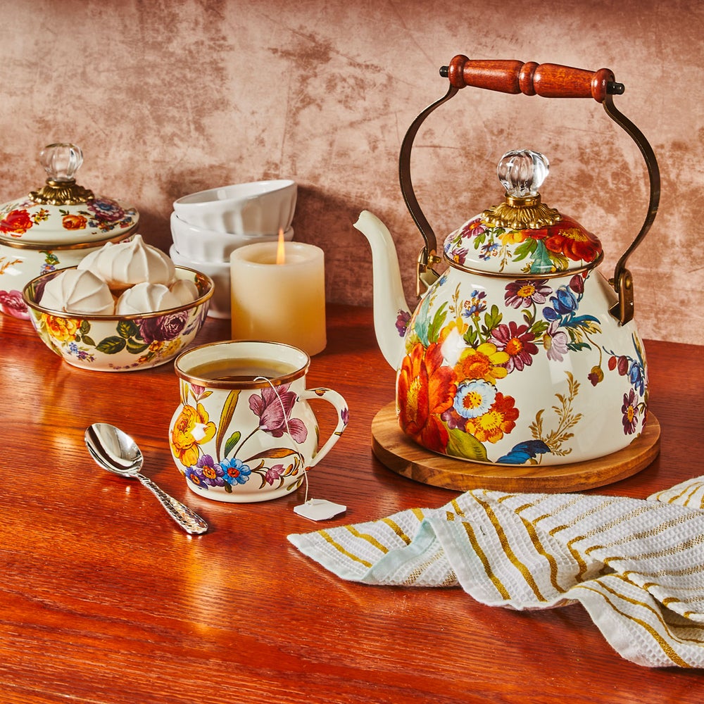 MACKENZiE 廃盤　マッケンジーチャイルズ 花柄　まとめ売りセット MacKenzie-Childs | White Flower Market Mug